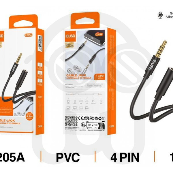 IDUSD C205A CABLE AUDIO JACK 4 PIN M/H 1M