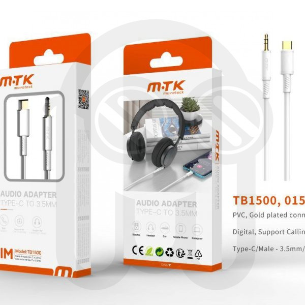 MTK TB1500 0155001 ADAPTADOR AUDIO TYPE-C M A 3.5MM M