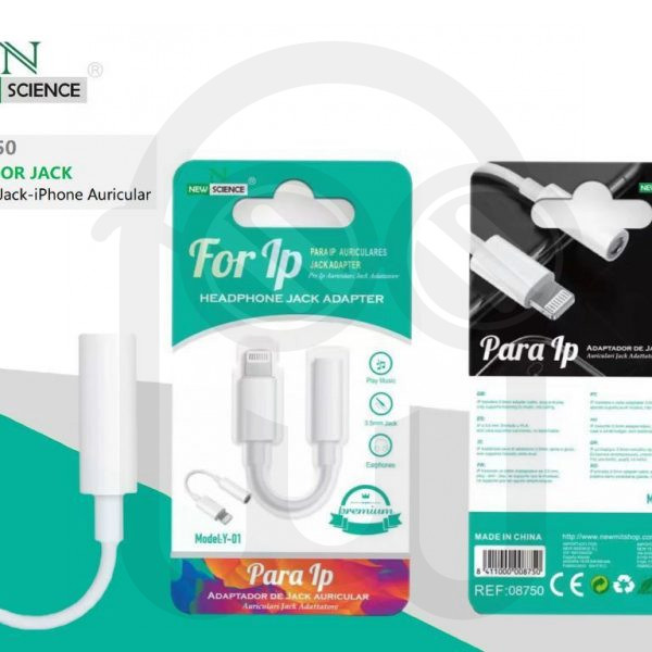 NEW SCIENCE Y-01 8750 ADAPTADOR JACK A IPH