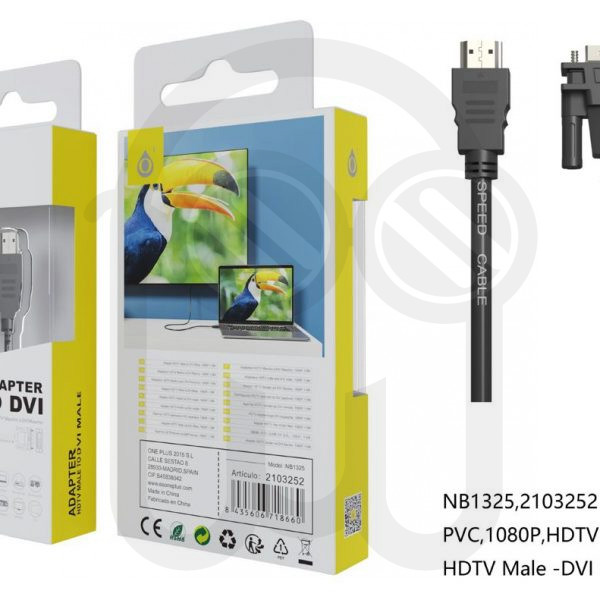 ONE PLUS 2103252 NB1325 CABLE HDMI A DVI 1080P 1.5M