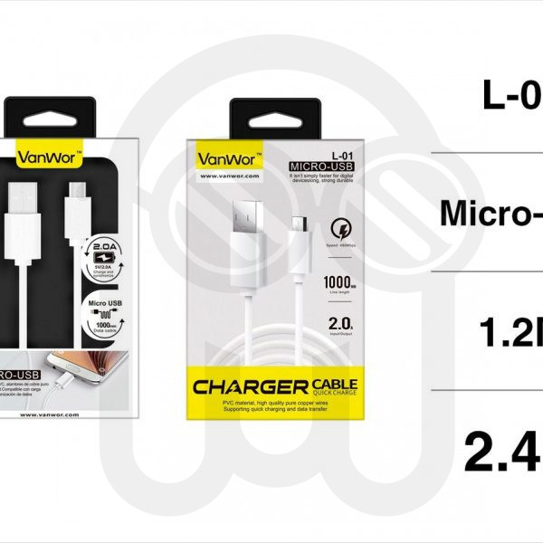 IDUSD L-01 Cable Micro USB 1M 2A