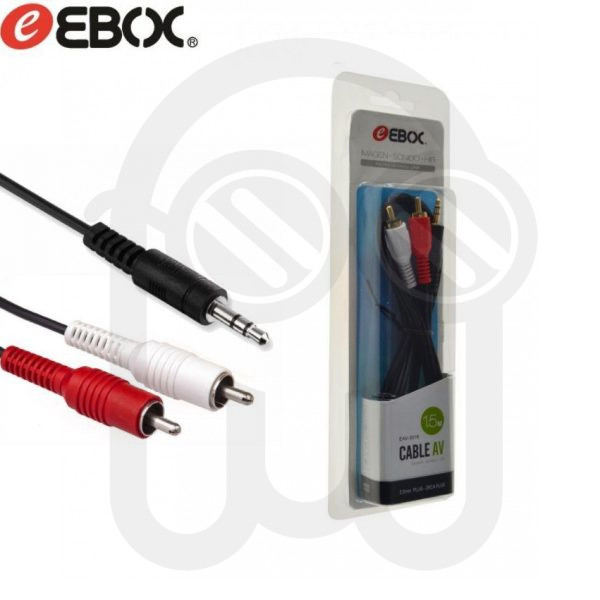 EBOX EAV-3016 CABLE JACK A 2 RCA 1.5M