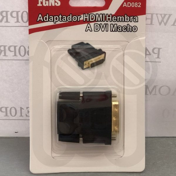ADAPTADOR HDMI HEMBRA A DVI MACHO