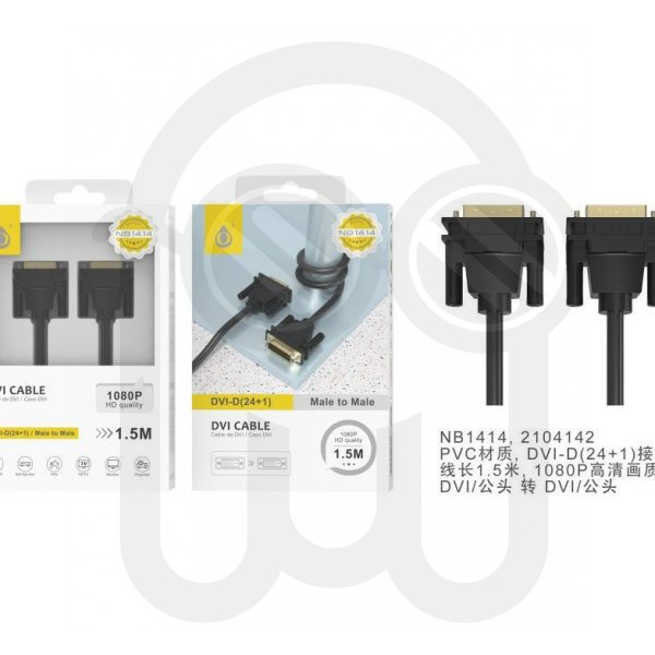 ONE PLUS 2104142 NB1414 CABLE DVI-D A DVI-D FULL HD 1080P