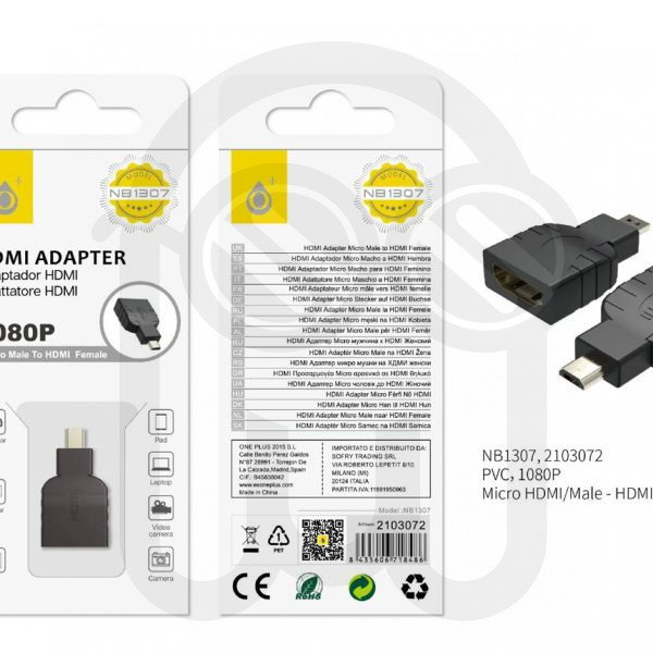 ONE PLUS 2103072 NB1307 ADAPTADOR MICRO HDMI A HDMI