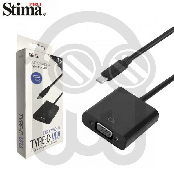 STIMA SCV-A238 SERIE 16 ADAPTADOR TYPE-C A VGA 1080P