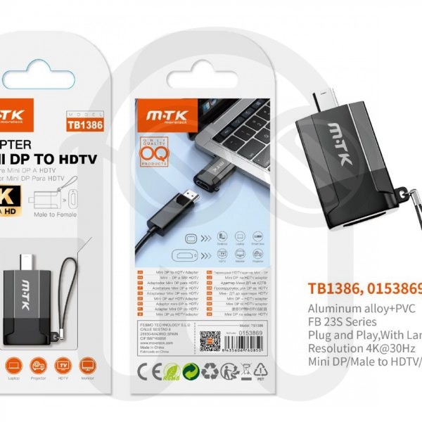 MTK 0153869 TB1386 ADAPTADOR CORREA MINI DP