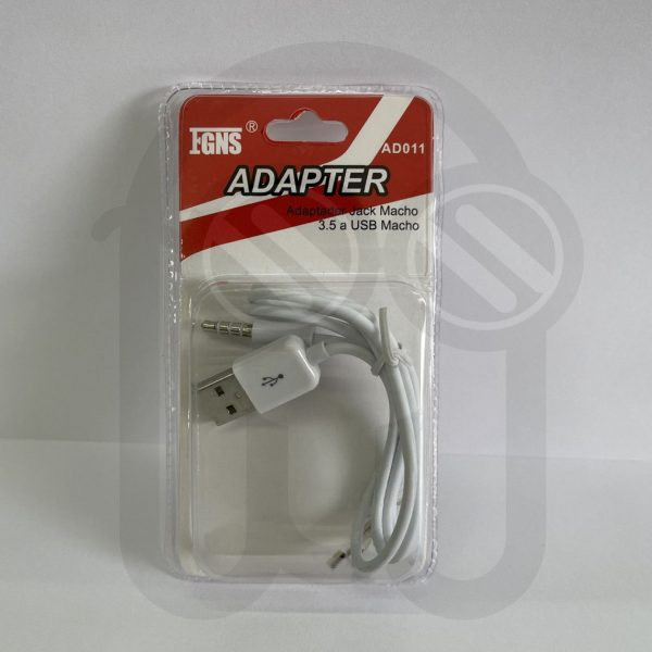 FGNS AD011 ADAPTADOR JACK MACHO 3.5 A USB MACHO