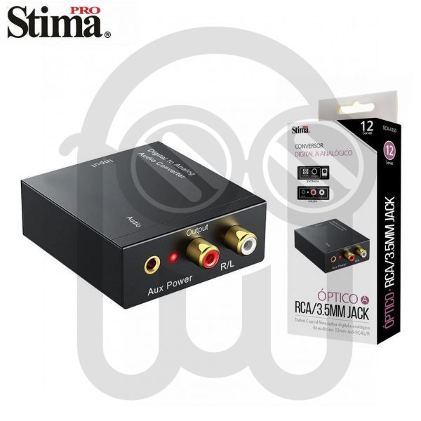 STIMA SCA-A150 SERIE12 CONVERSOR DIGITAL ANALOGICO RCA/3.5MM