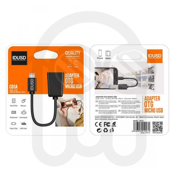 IDUSD C61A ADAPTADOR OTG MICRO