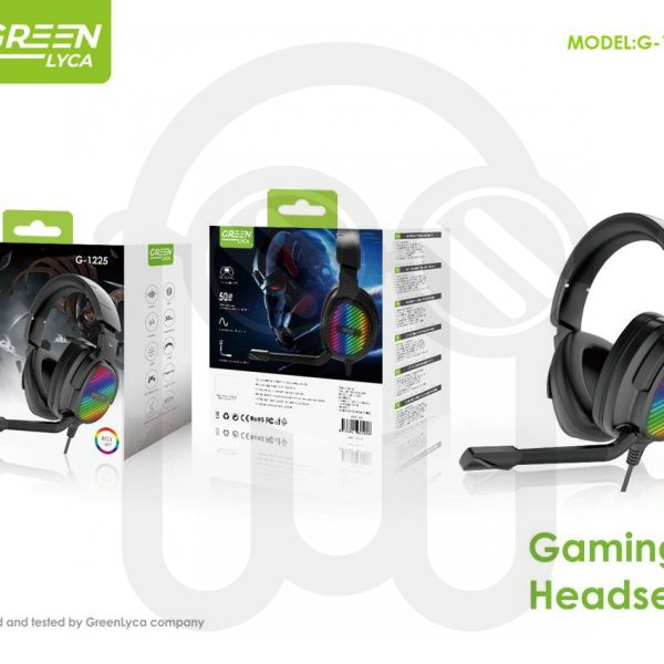 Casco para Gaming con luz RGB y microfono G-1225