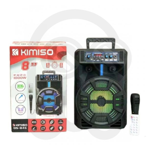 Altavoz bluetooth 8 pulgadas QS-845 con microfono y mando