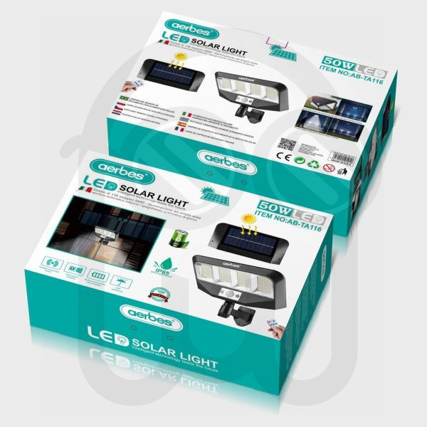 Lampara Solar para pered 50W