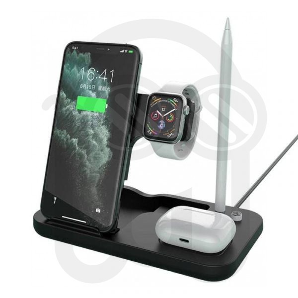 Cargador inalambrico 4 en 1