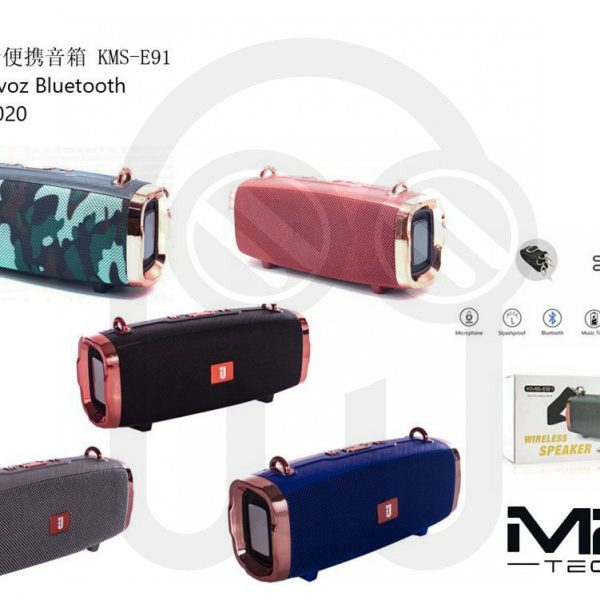 Altavoz bluetooth portatil KMS-E91