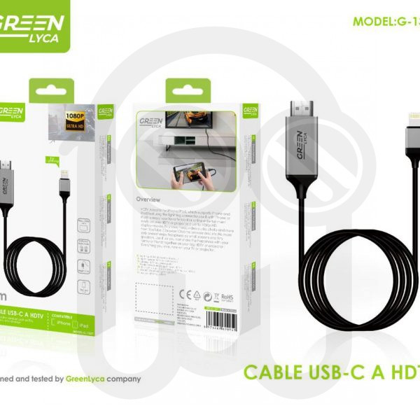 Cable USB-C a HDTV 2M
