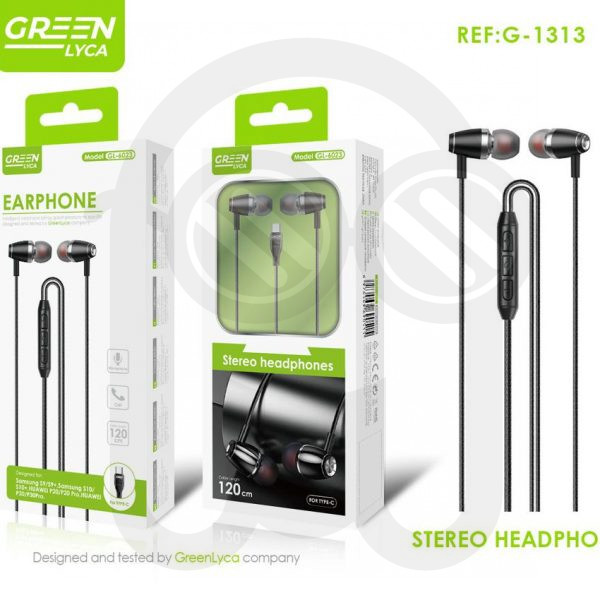 Auricular con cable Tipo C