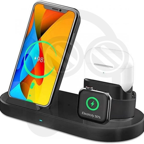 Cargador inalambrico multifuncion 3 en 1 15w