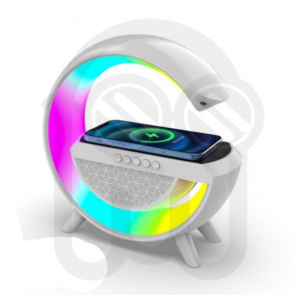 Lampara con altavoz y cargador inalambrico