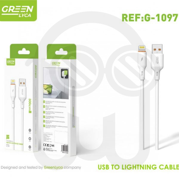 Cable Ligtning 2.1A 3m