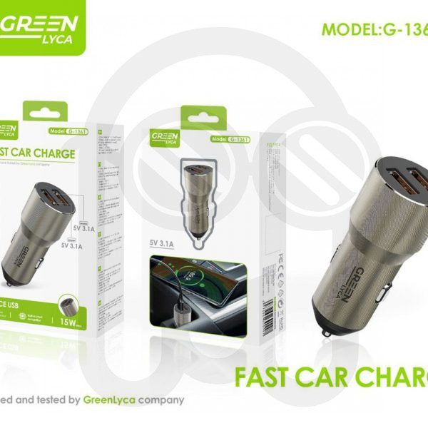 CARGADOR DE COCHE 2-FACE USB 3.1A