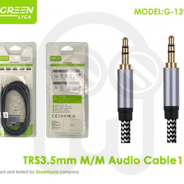 Cable de audio TRS 3.5mm M/M 1.5m