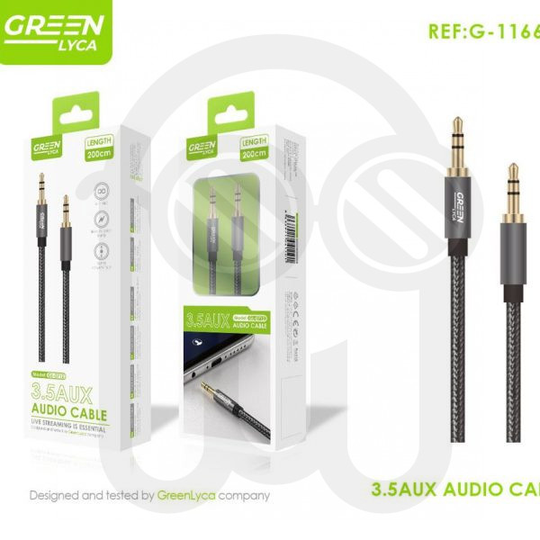Cable de audio 3.5mm AUX 2m