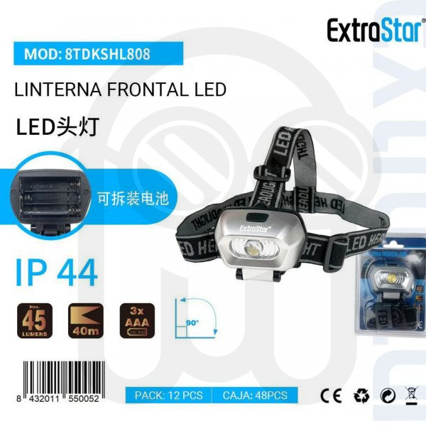 LINTERNA FRONTAL LED IP44