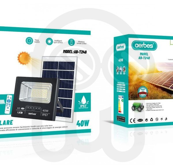 Luz solar para exterior 40W AB-T240