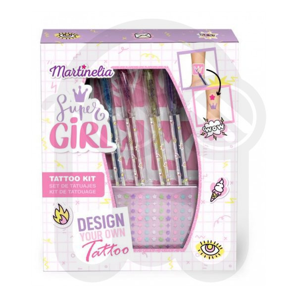 MARTINELIA SUPER GIRL BODY ART TATTOO KIT