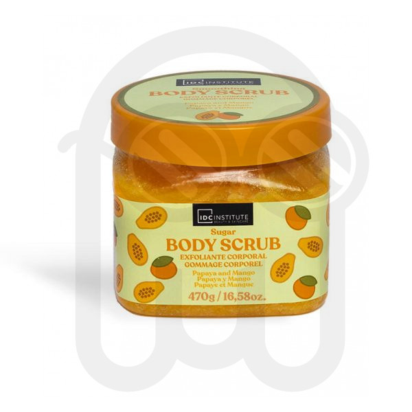 IDC INSTITUTE PAPAYA&MANGO SUGAR BODY SCRUB 470G