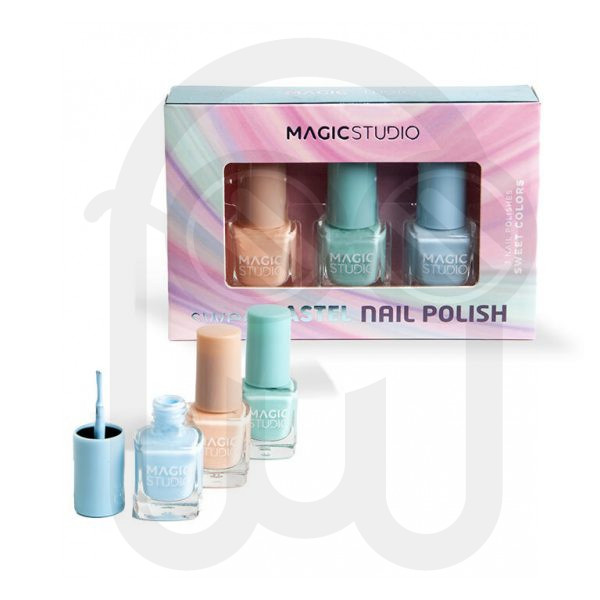 MAGIC STUDIO SWEET PASTEL 3 NAIL POLISHES