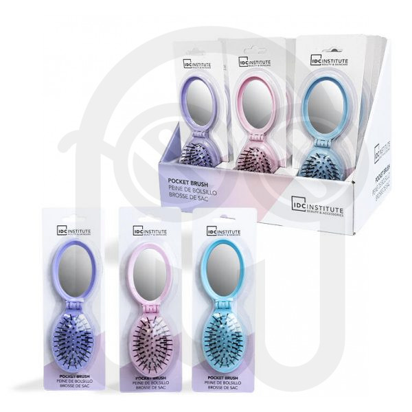 IDC INSTITUTE POCKET MIRROR WITH COMB BLISTER