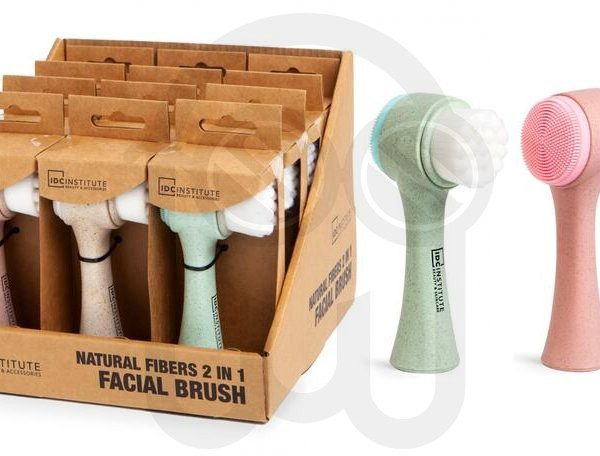 IDC INSTITUTE NATURAL FIBER FACIAL BRUSH 2IN1