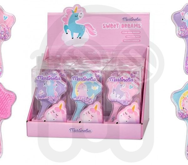 MARTINELIA GLITTERY HAIR BRUSH UNICORN