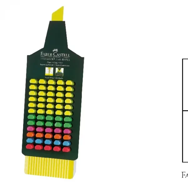 EXPOSITOR FLUORESCENTE 60 Uds. 154833 FABER CASTEL