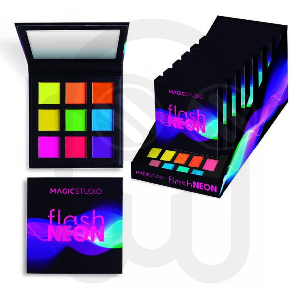 MAGIC STUDIO FLASH NEON EYESHADOW PALETTE 9C