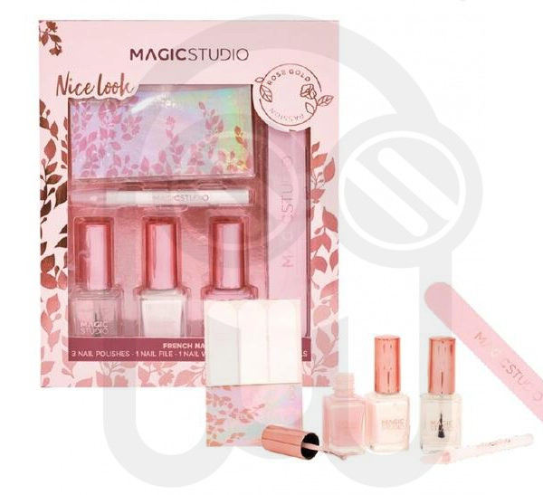MAGIC STUDIO ROSE GOLD FRENCH NAILS