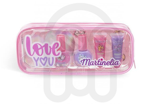 MARTINELIA SUPER GIRL NAIL POLISH & LIP GLOSS BAG