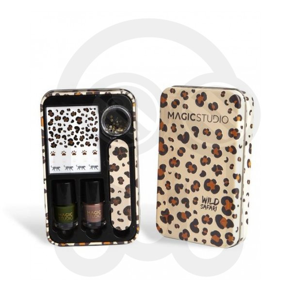 MAGIC STUDIO WILD SAFARI COMPLETE NAIL TIN BOX