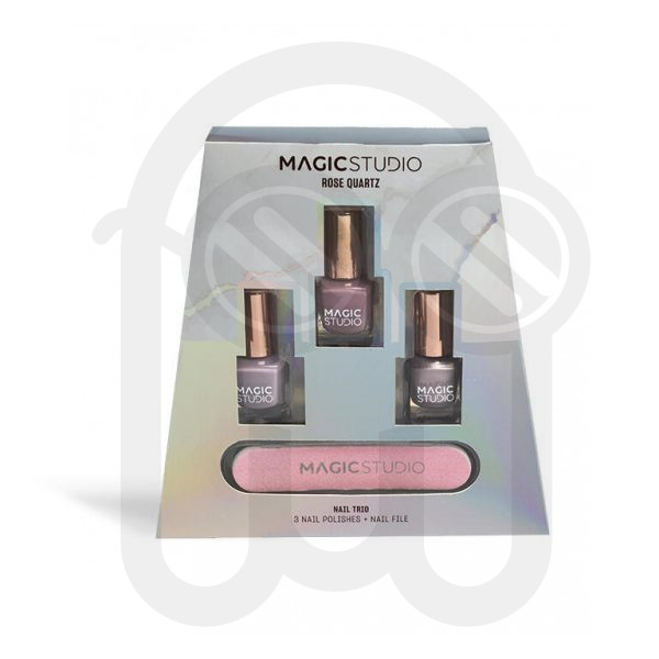 MAGIC STUDIO ROSE QUARTZ NAIL TRIO SET