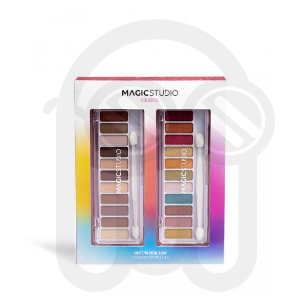 MAGIC STUDIO COLORFUL MATTEvsMETAL EYESHADOW PALET