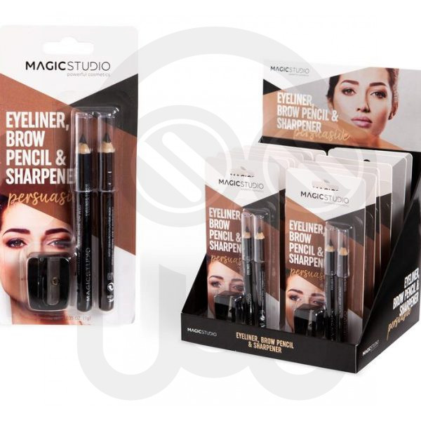 MAGIC STUDIO EYELINER BROW PENCIL AND SHARPENER