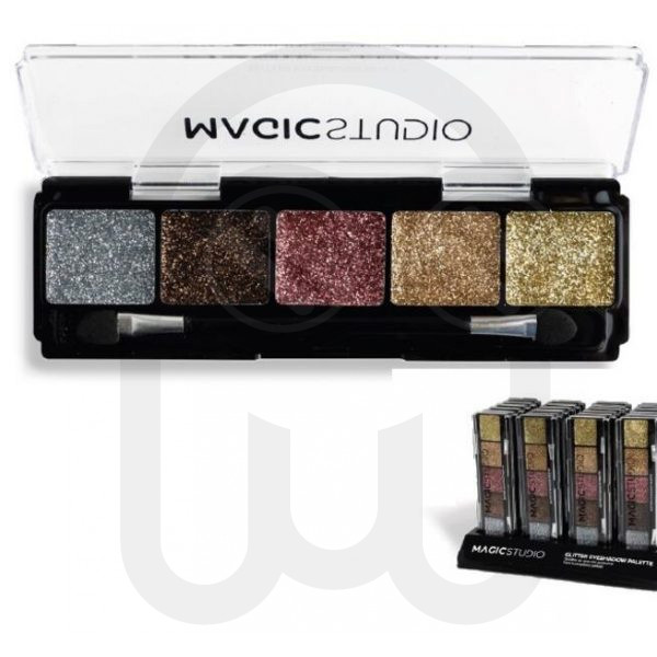 MAGIC STUDIO GLITTER EYESHADOW PALETTE 5C