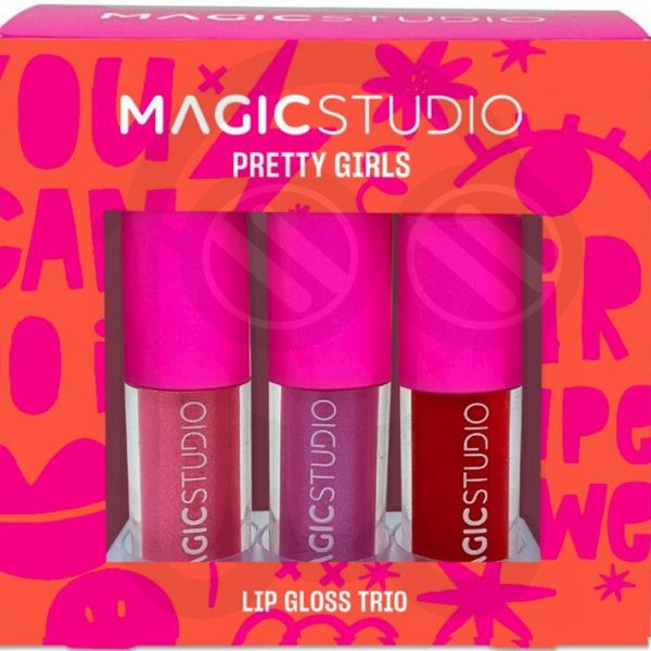 MAGIC STUDIO PRETTY GIRLS LIP GLOSS TRIO