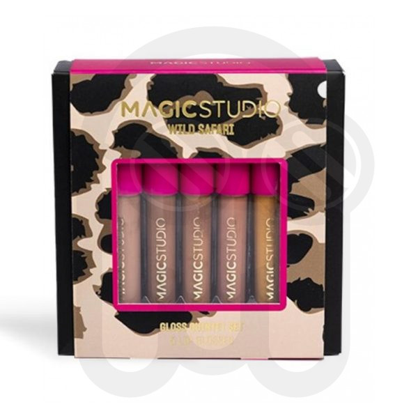MAGIC STUDIO PINK SAFARI 5 LIP GLOSSES