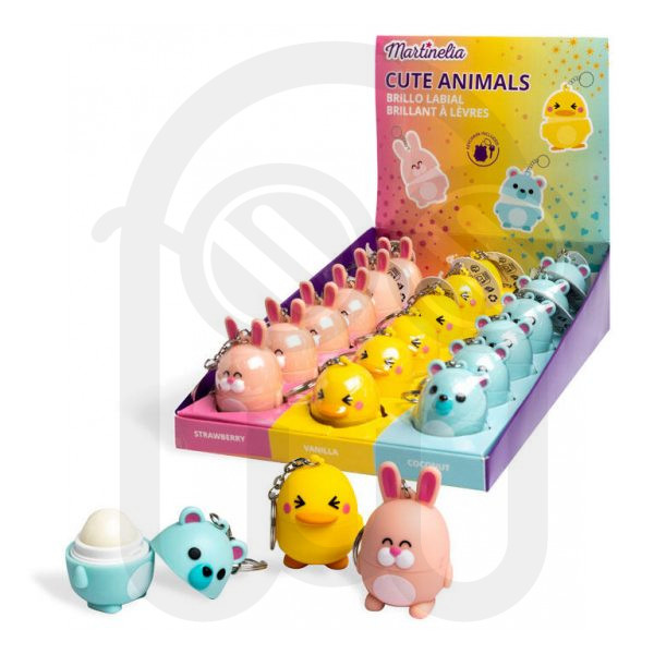 MARTINELIA WORLD ANIMALS LIP BALM KEYCHAIN