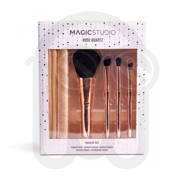 MAGIC STUDIO ROSE QUARTZ MAKEUP BRUSHES SET