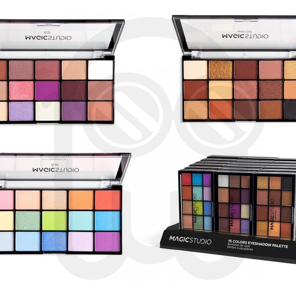 MAGIC STUDIO EYESHADOWS PALETTE 15 COLOURS
