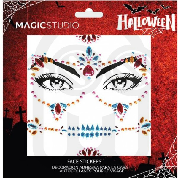 MAGIC STUDIO HALLOWEEN FACE GEMS STICKER